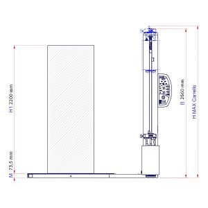 Envolvedora de palets Ecoplat Base plataforma 1.650 mm - Imagen 6