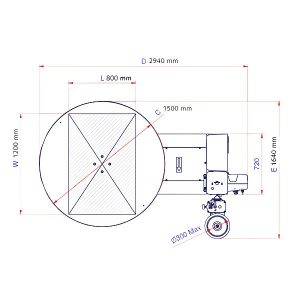 Envolvedora de palets Ecoplat Base plataforma 1.650 mm - Imagen 7