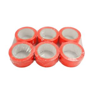 Cinta adhesiva PVC roja 50 mm x 66 m - Imagen 4