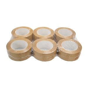 Cinta adhesiva PVC marrón 50 mm x 132 m - Imagen 4