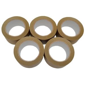 Precinto papel kraft marrón 48 mm x 50 m - Imagen 3