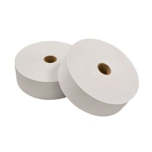 Cinta de papel engomado blanco liso 48 mm x 200m 70 gr.